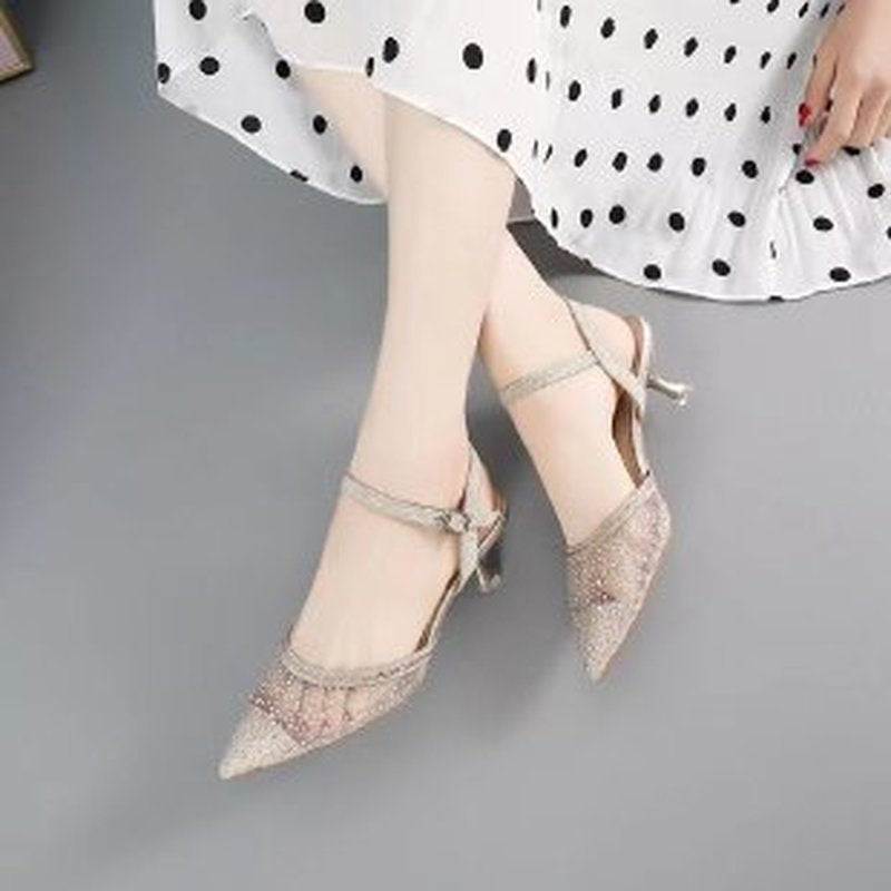 Mesh High Heels Shoes