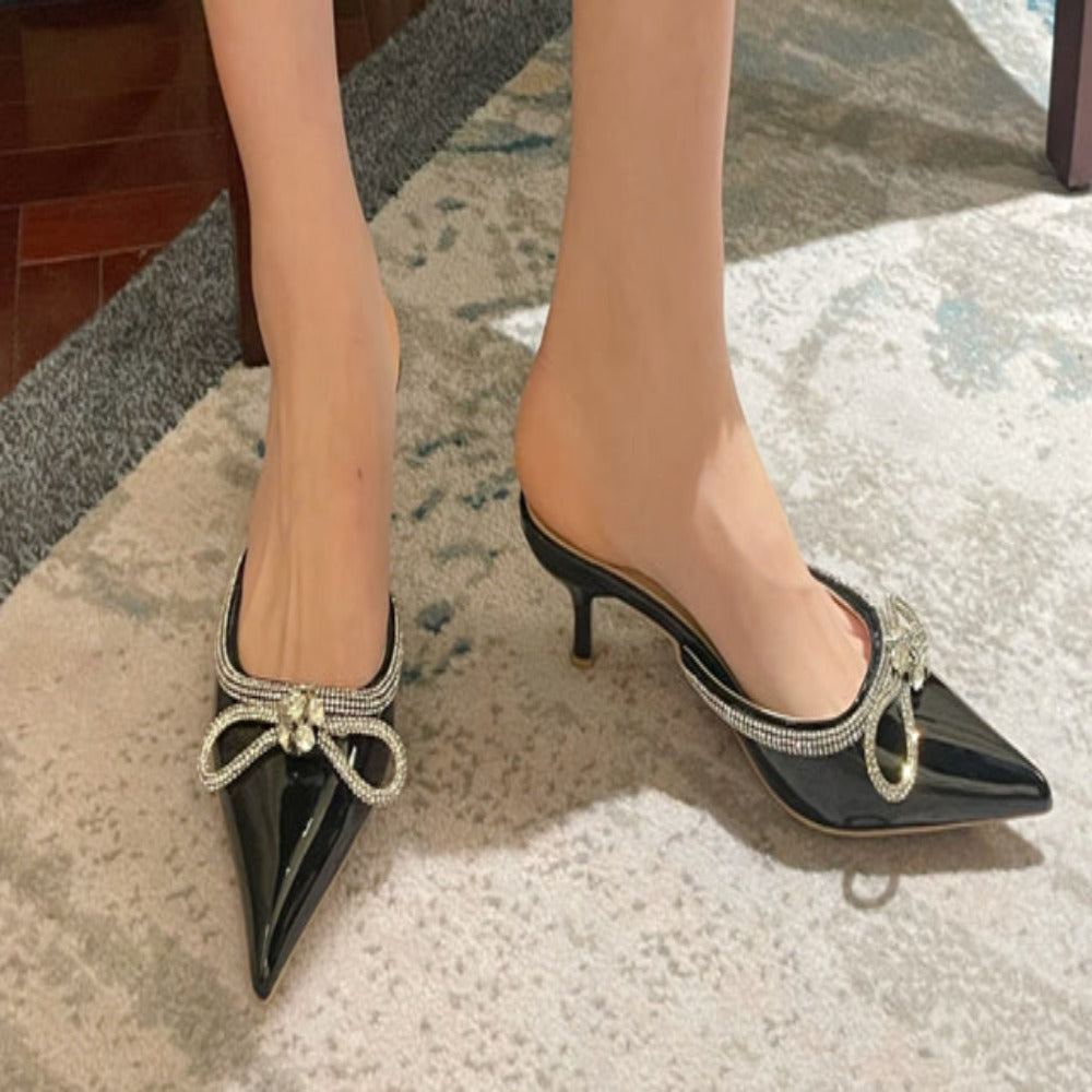 Luxury Bow Pointed Sandals