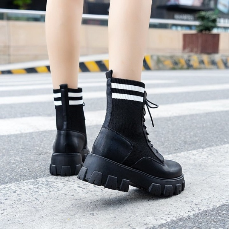 Women's Platform Motorcycle Boots