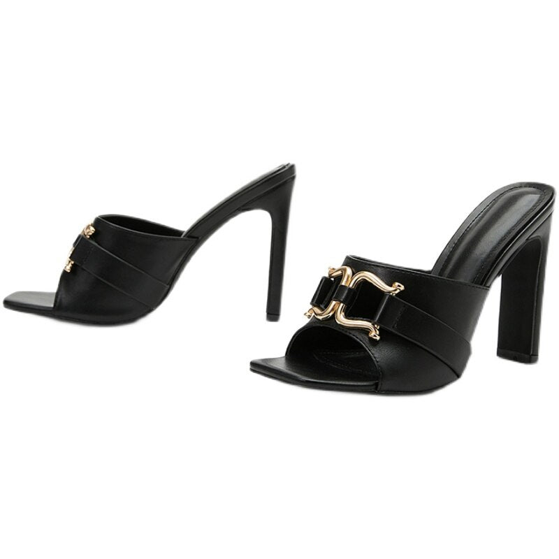 Women High Heel With Buckle