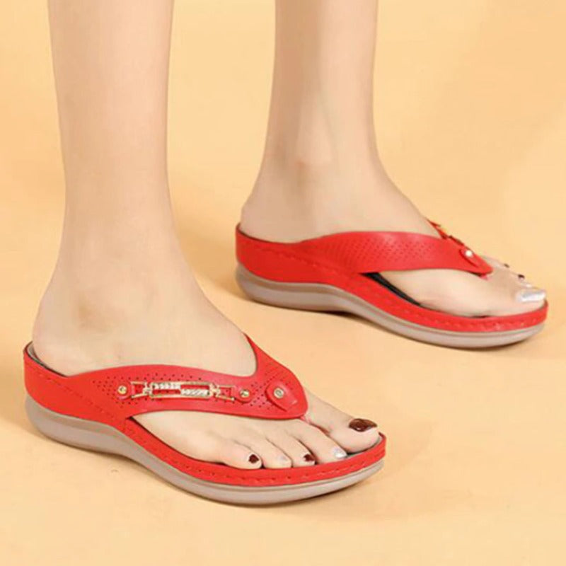 Open Toe Comfy Premium Orthopedic Low Heels Walking Sandals