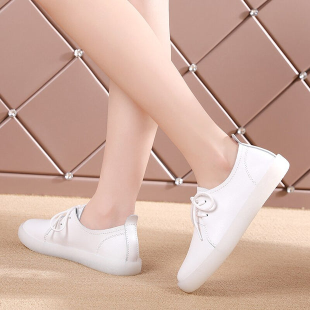 Casual Leather Loafers Women