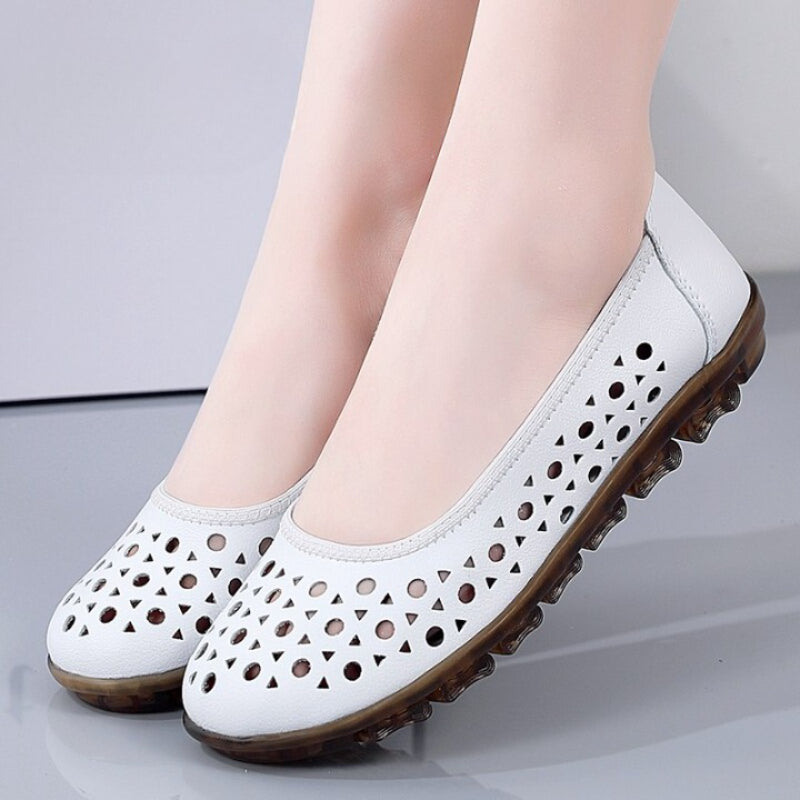 Casual Women Leather Slip On