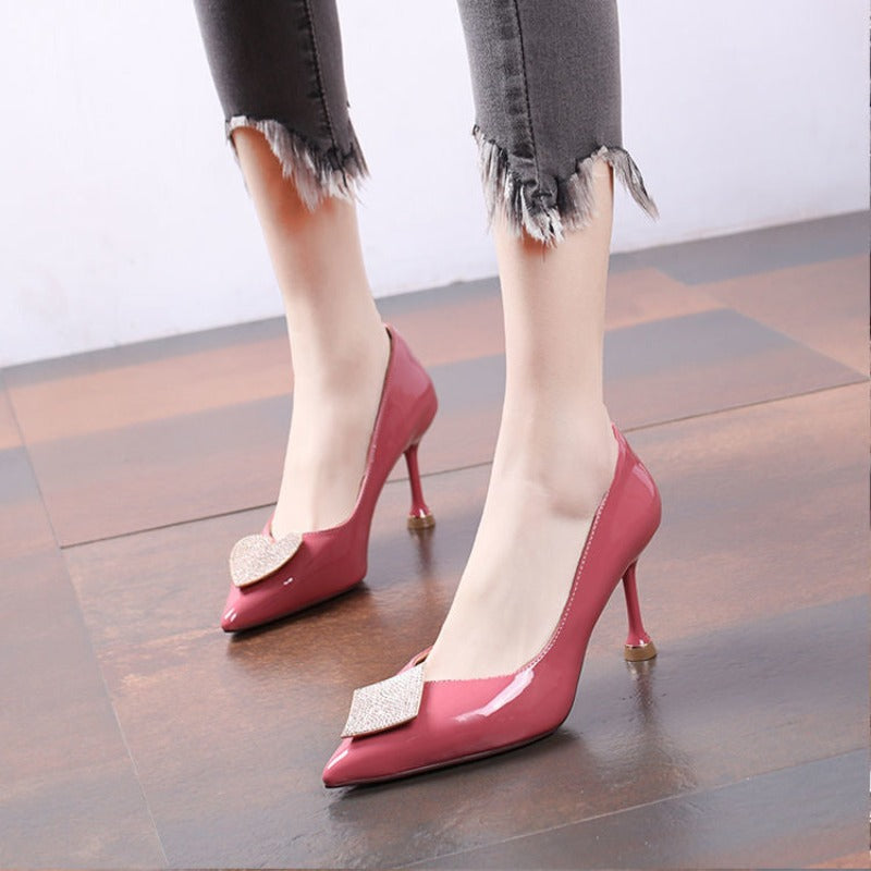 Buckle Stiletto Pointed Toe High Heels