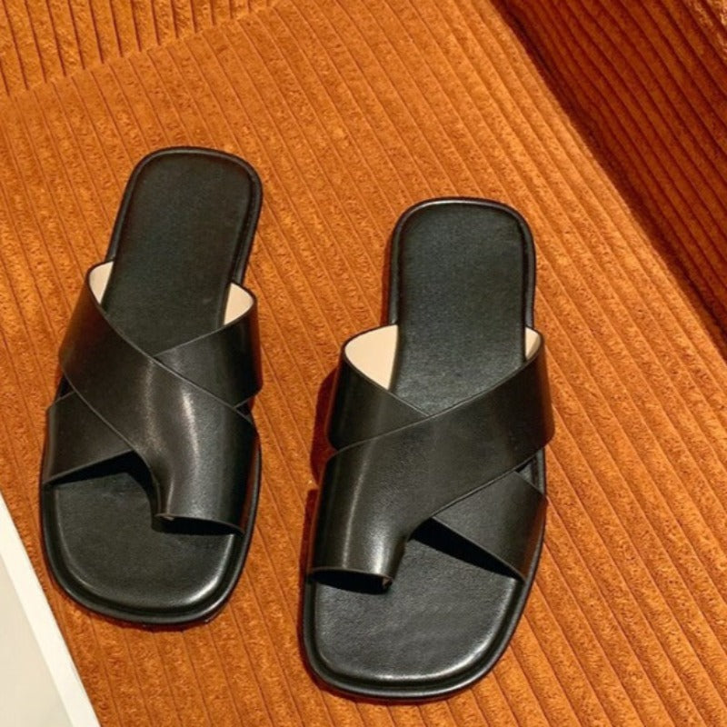 Open-Toe Women's Slippers