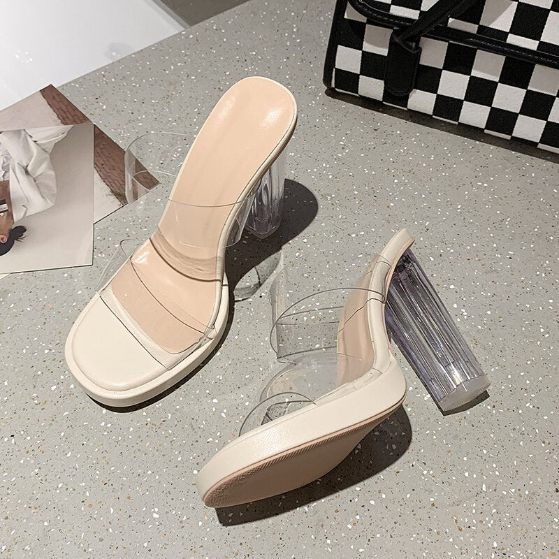 Transparent High Heels Women