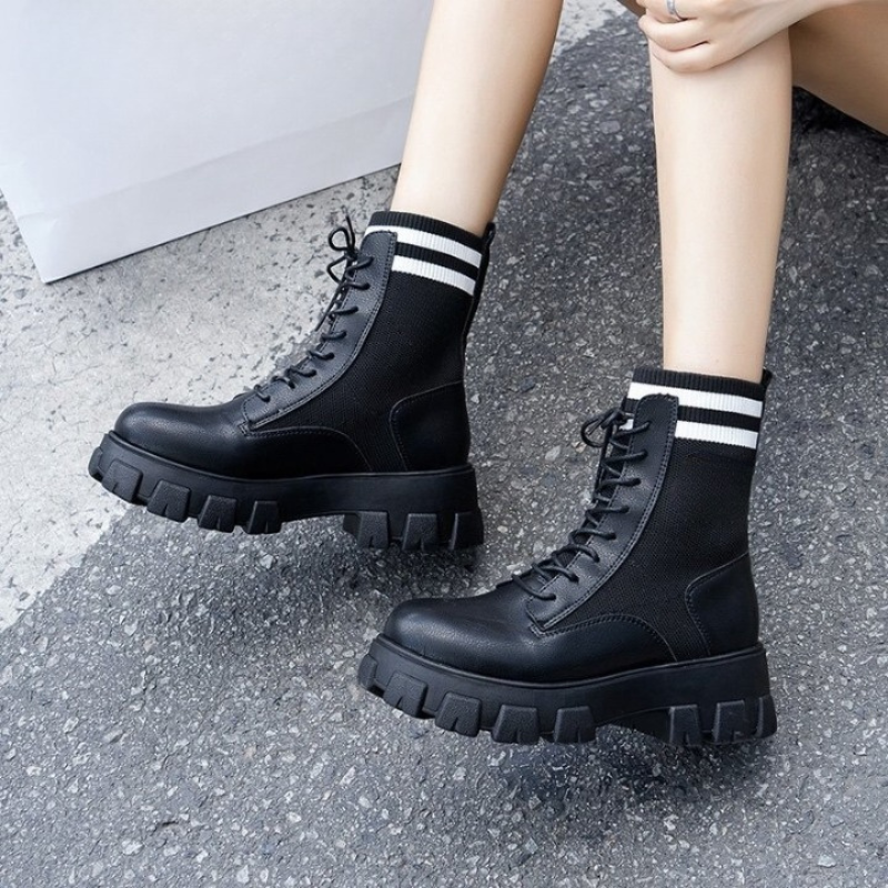 Women's Platform Motorcycle Boots