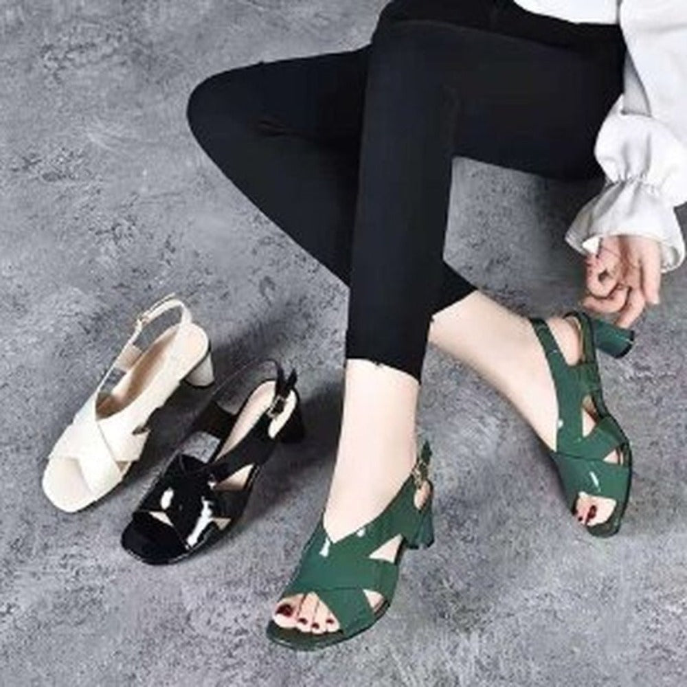 Platform Round Mid Heel