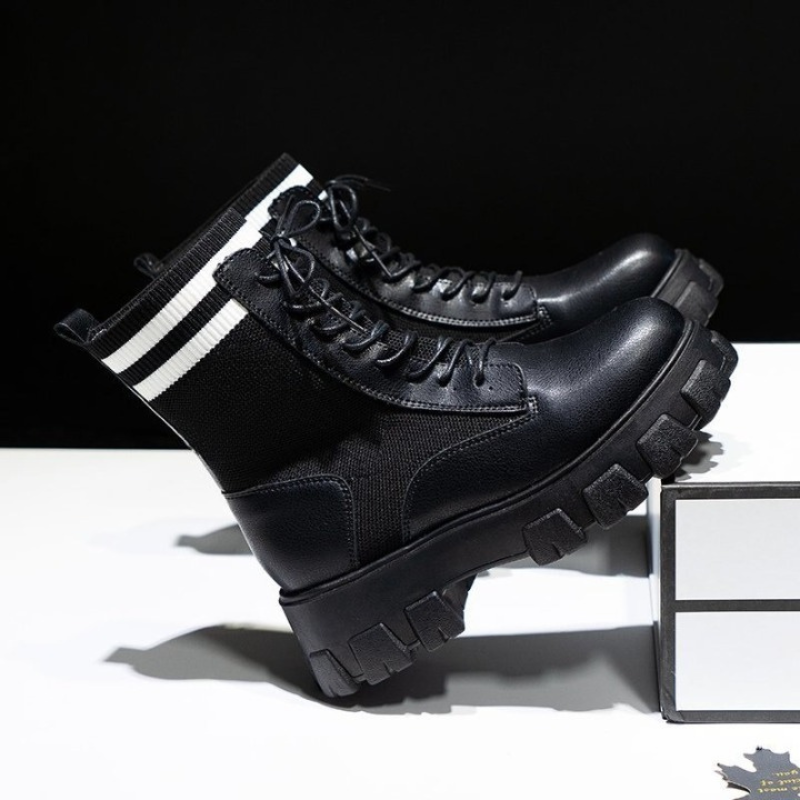 Women's Platform Motorcycle Boots