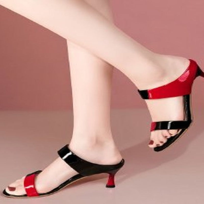 Open-Toe High-Heeled