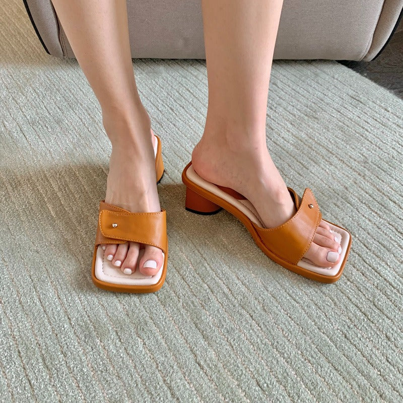 Women's Jelly Square Slides