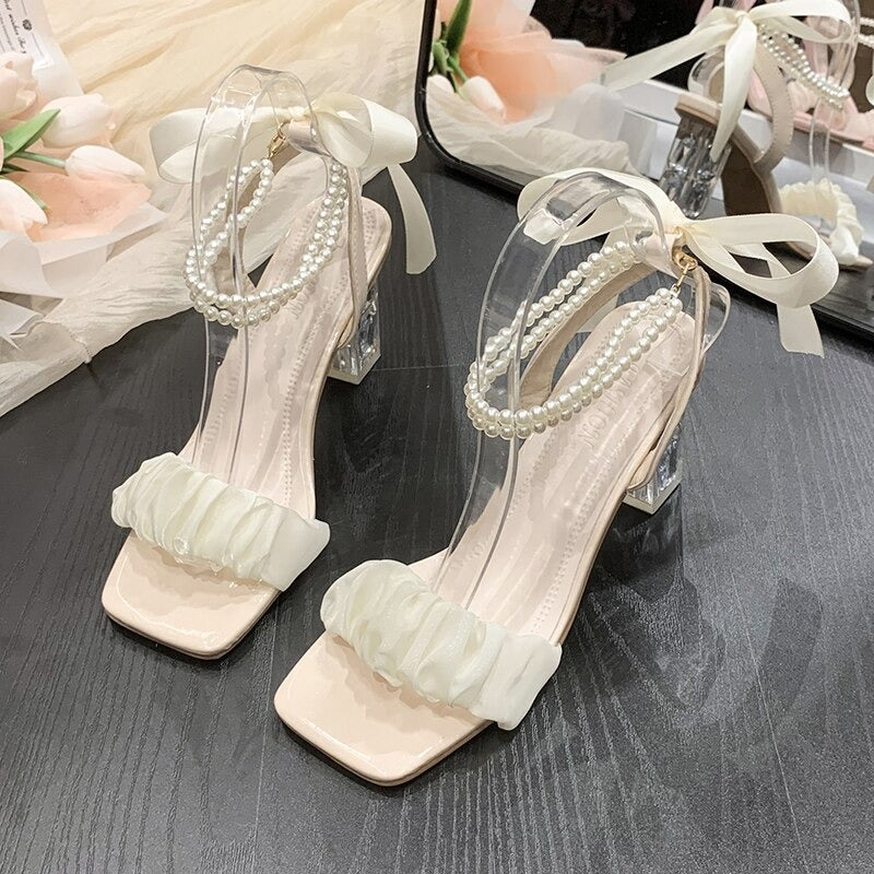 Roman Thick Heel Sandals