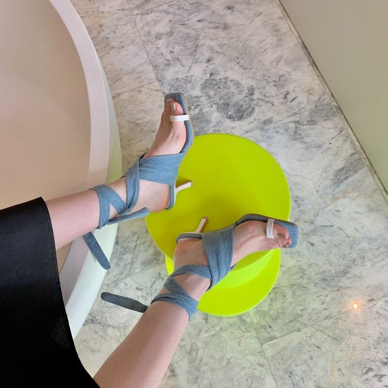 Square Head High Heels