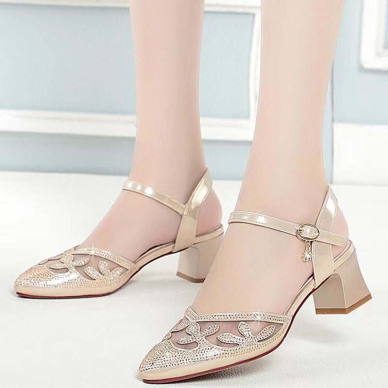 Women Baotou Korean Buckle Shoes