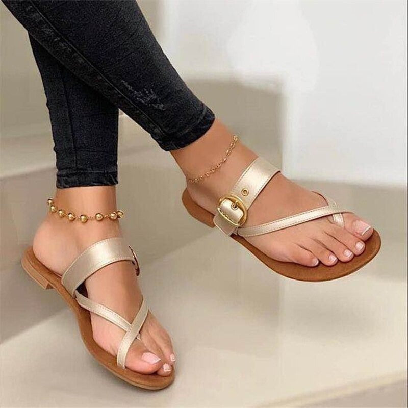 Clip Toe Flat Sandals