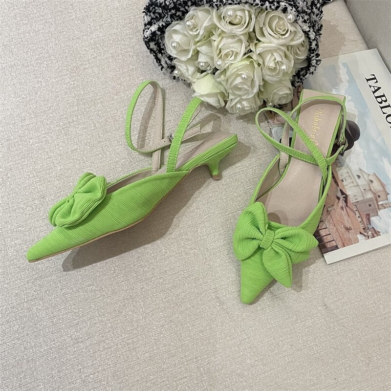 Butterfly-knot Elegant High Heels