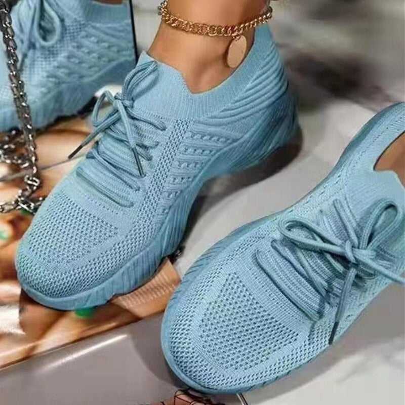 Comfortable Mesh Lace-Up Shoes