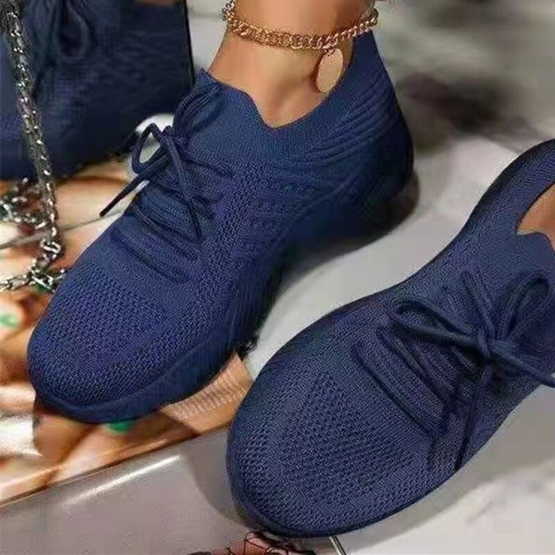 Comfortable Mesh Lace-Up Shoes