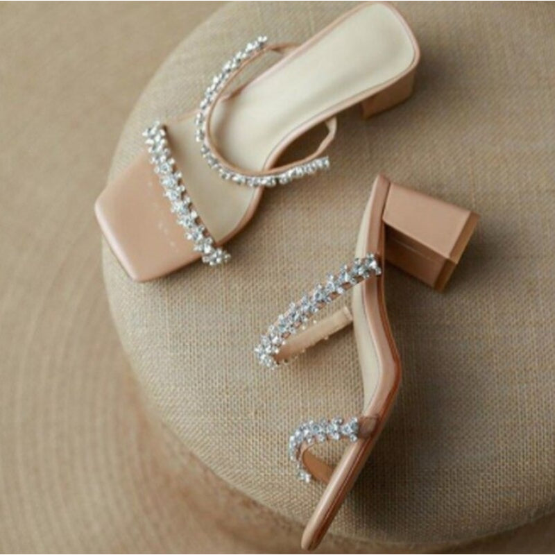 Women Rhinestone Narrow Band