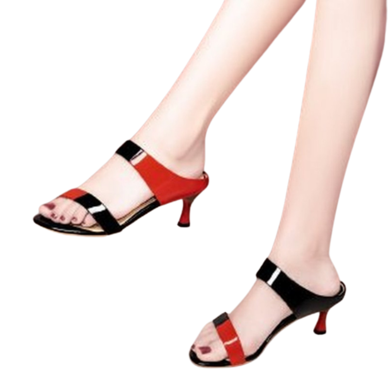 Open-Toe High-Heeled