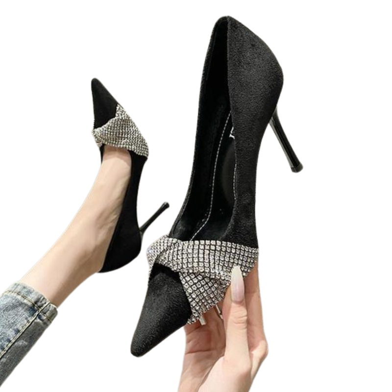 Rhinestones Design High Heels