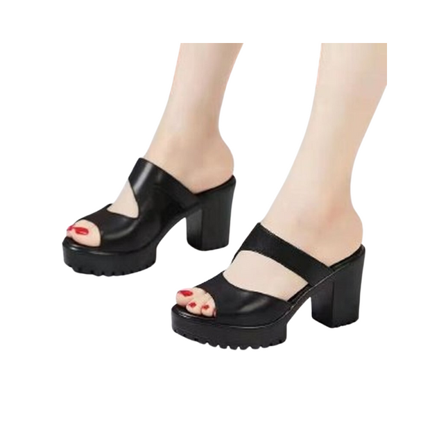 Women Heel Platform Slippers