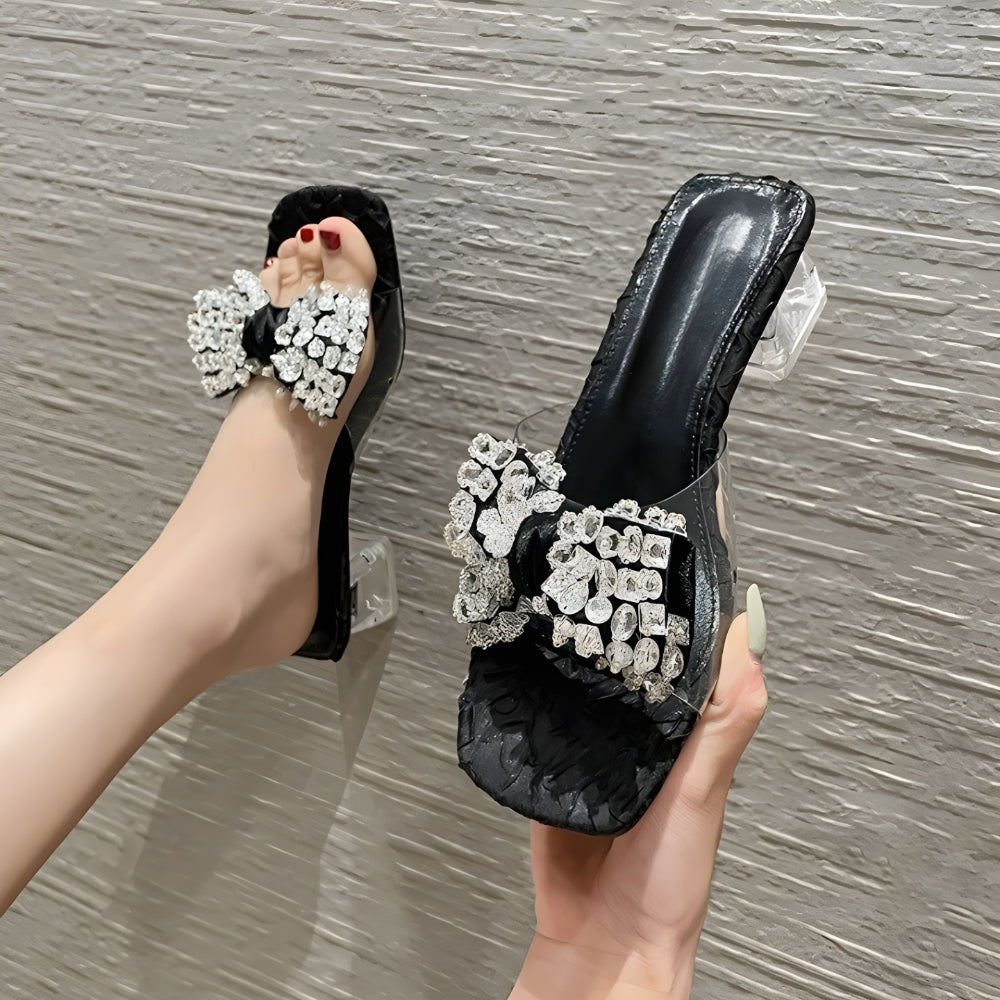 Women's Crystal High-Heeled Shoes