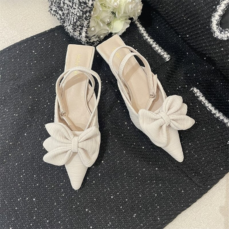 Butterfly-knot Elegant High Heels