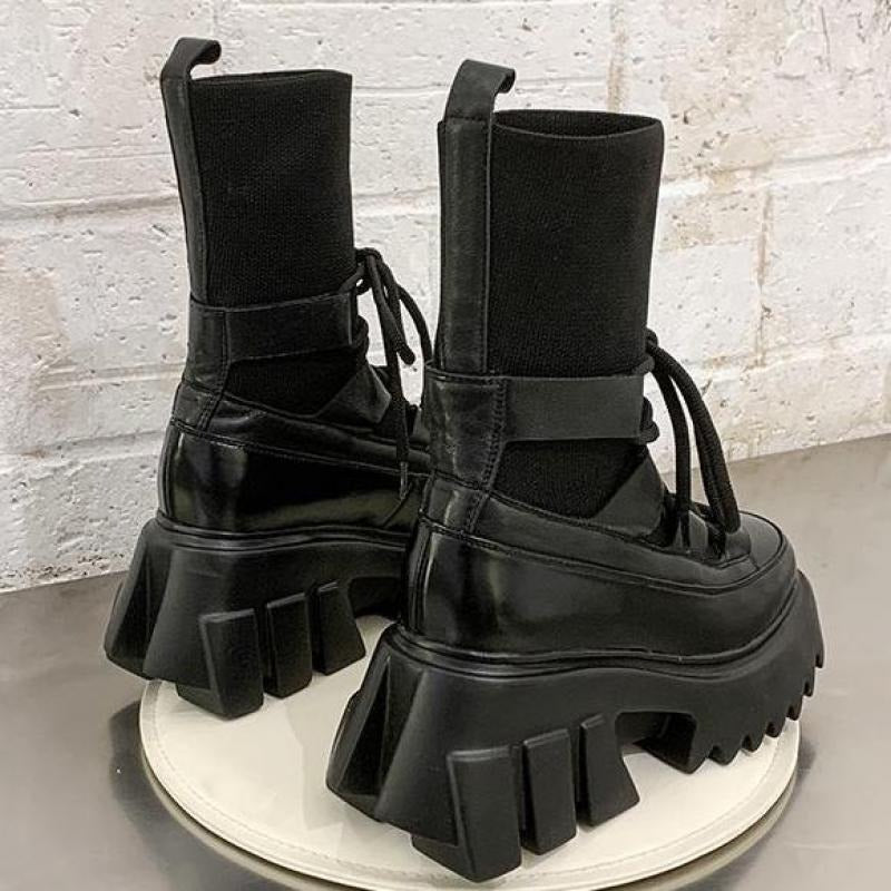 Women Winter Black Short Boots