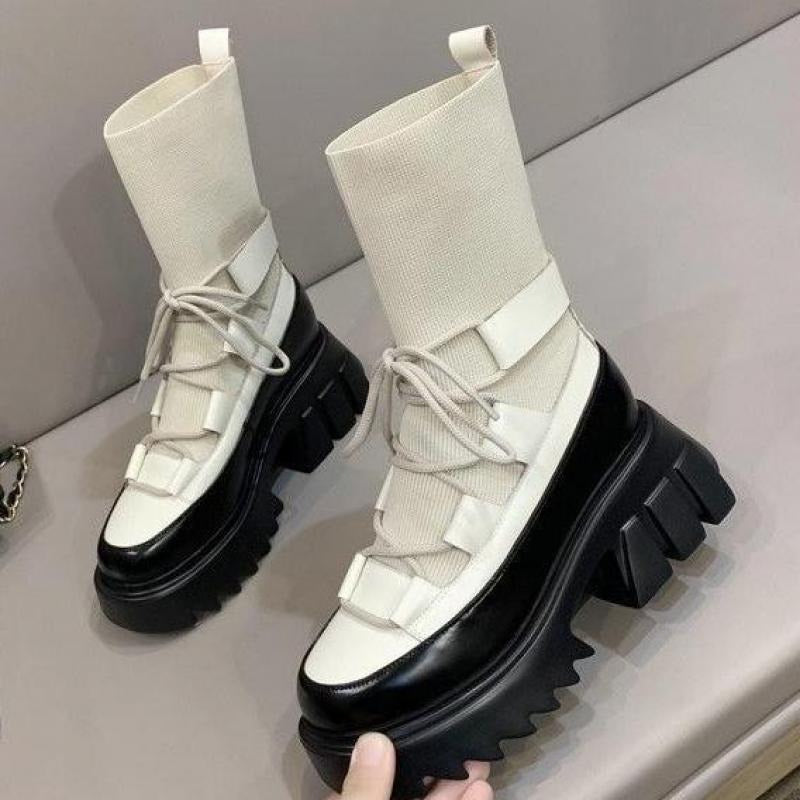 Women Winter Black Short Boots