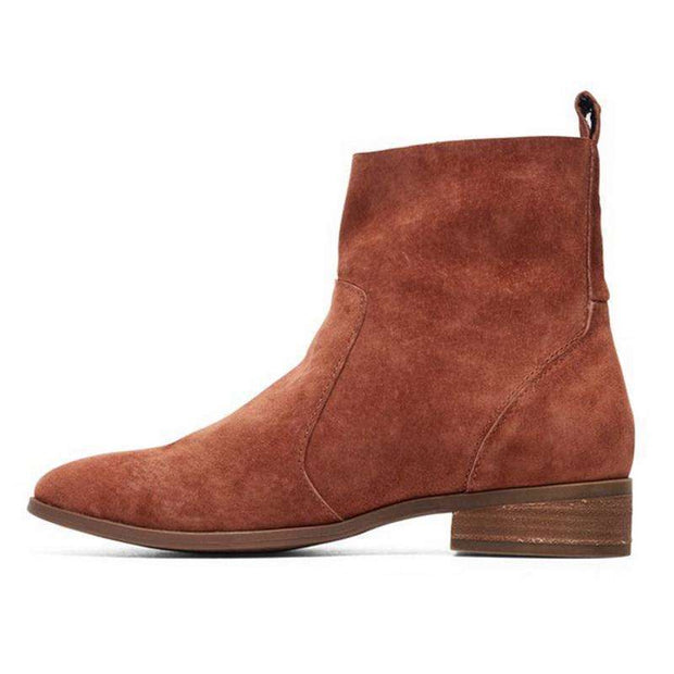 Suede Leather Ankle Boots