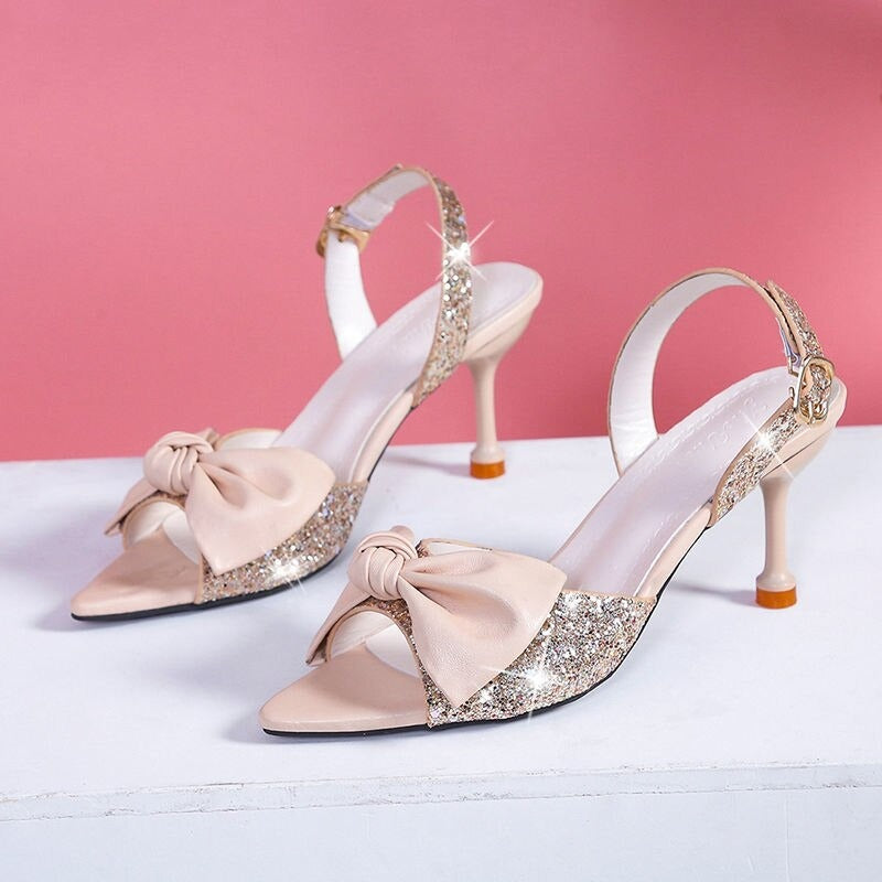 Color Casual Middle Heels