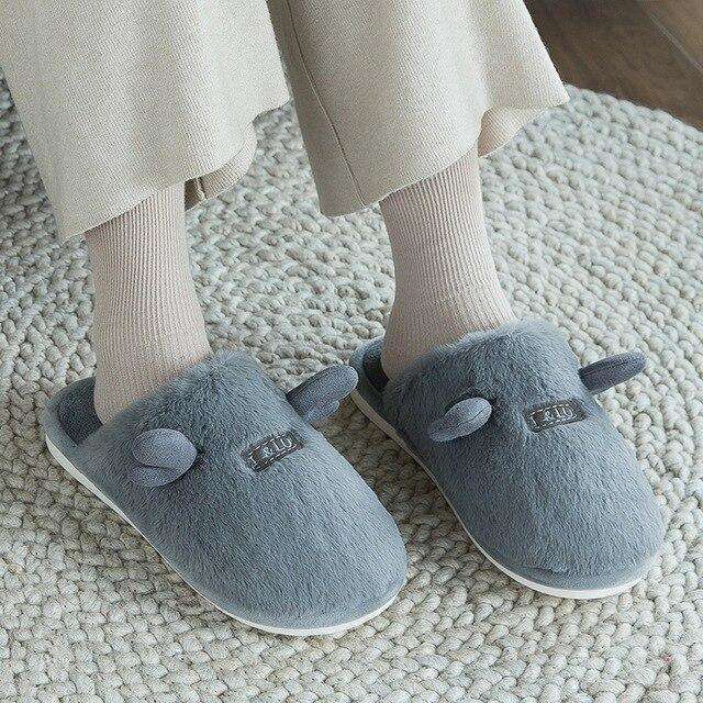 Cute Non-Slip Plush Women Slippers