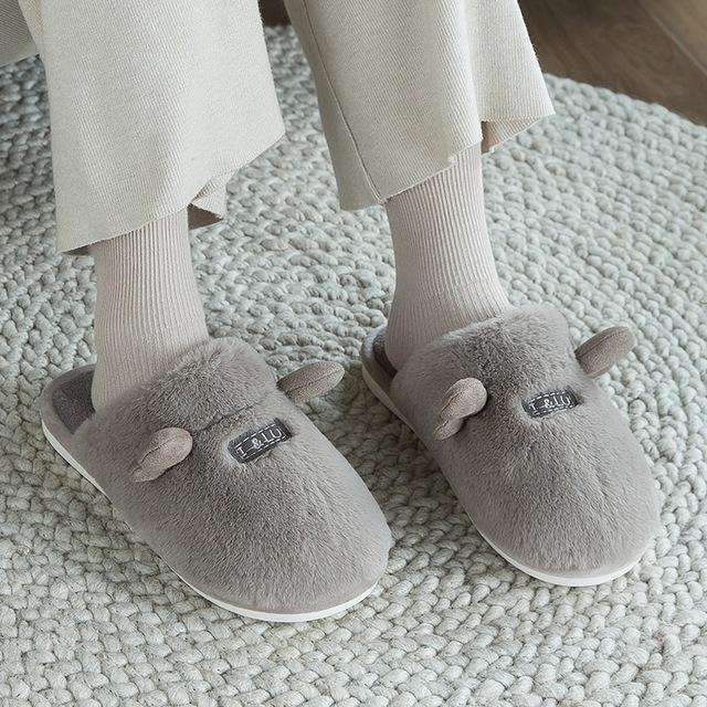 Cute Non-Slip Plush Women Slippers