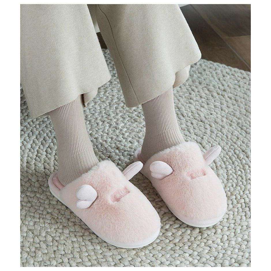 Cute Non-Slip Plush Women Slippers