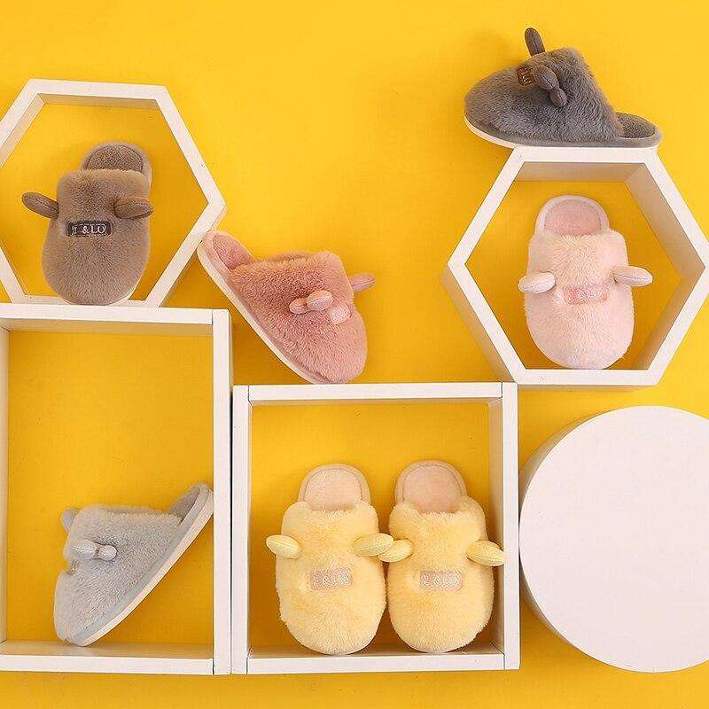 Cute Non-Slip Plush Women Slippers