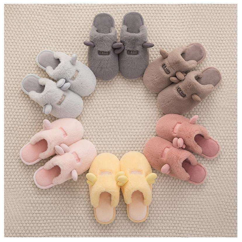 Cute Non-Slip Plush Women Slippers