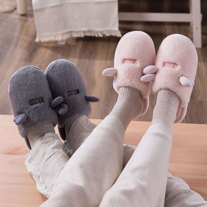 Cute Non-Slip Plush Women Slippers