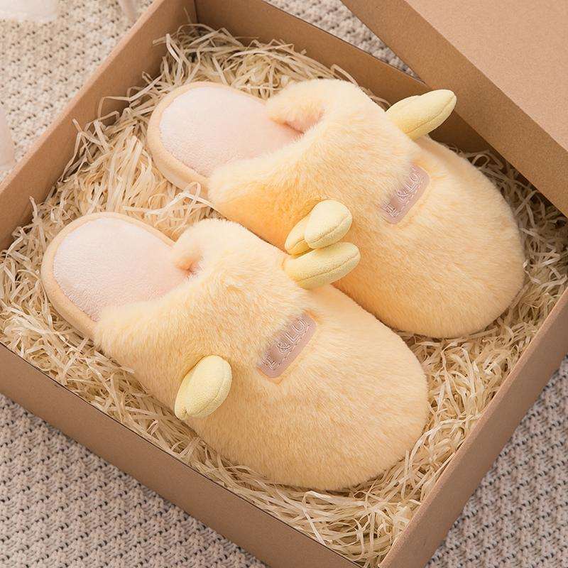 Cute Non-Slip Plush Women Slippers