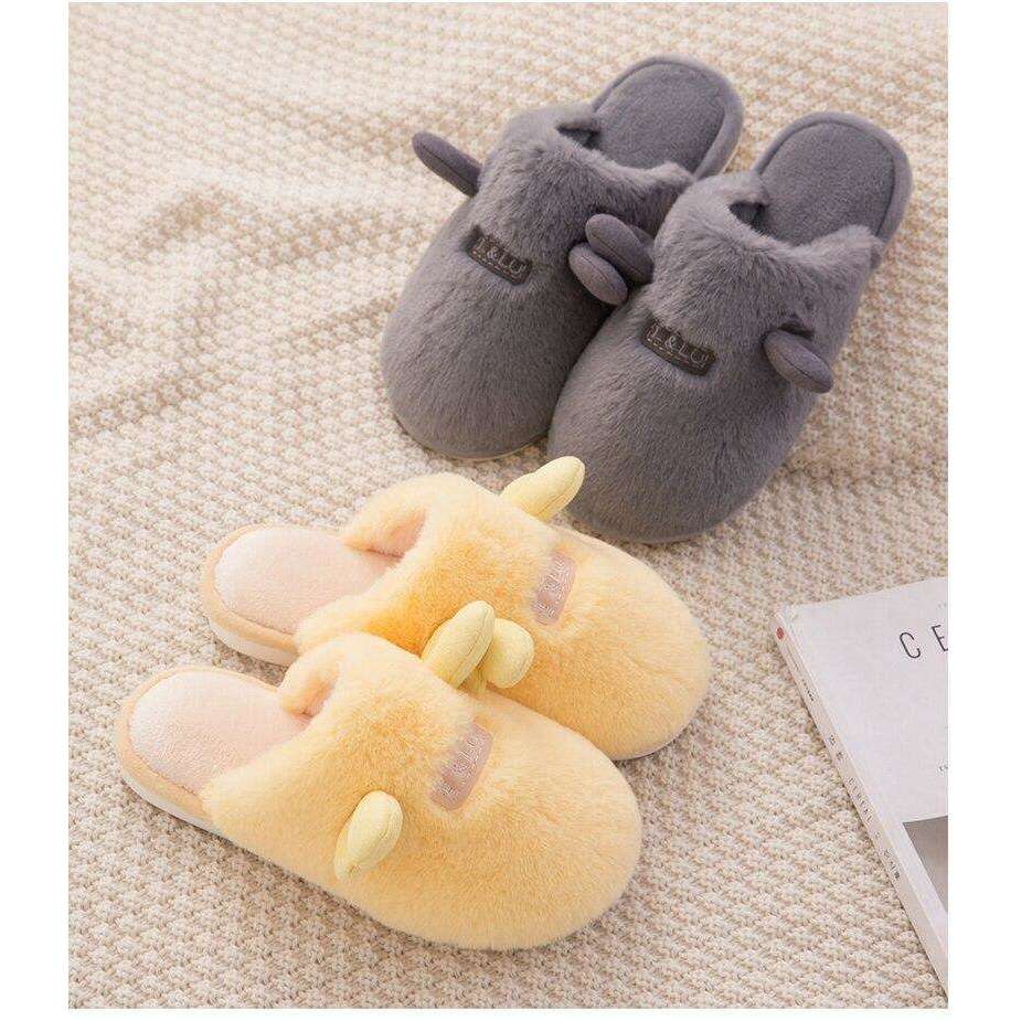 Cute Non-Slip Plush Women Slippers