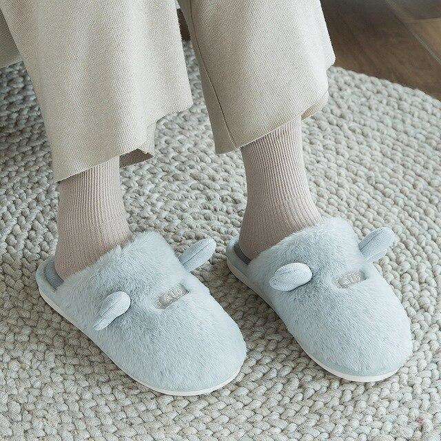 Cute Non-Slip Plush Women Slippers