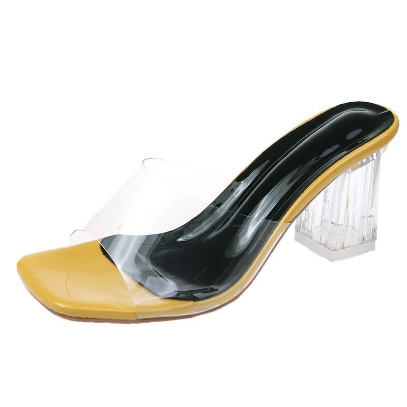 Women Transparent Heel Sandals