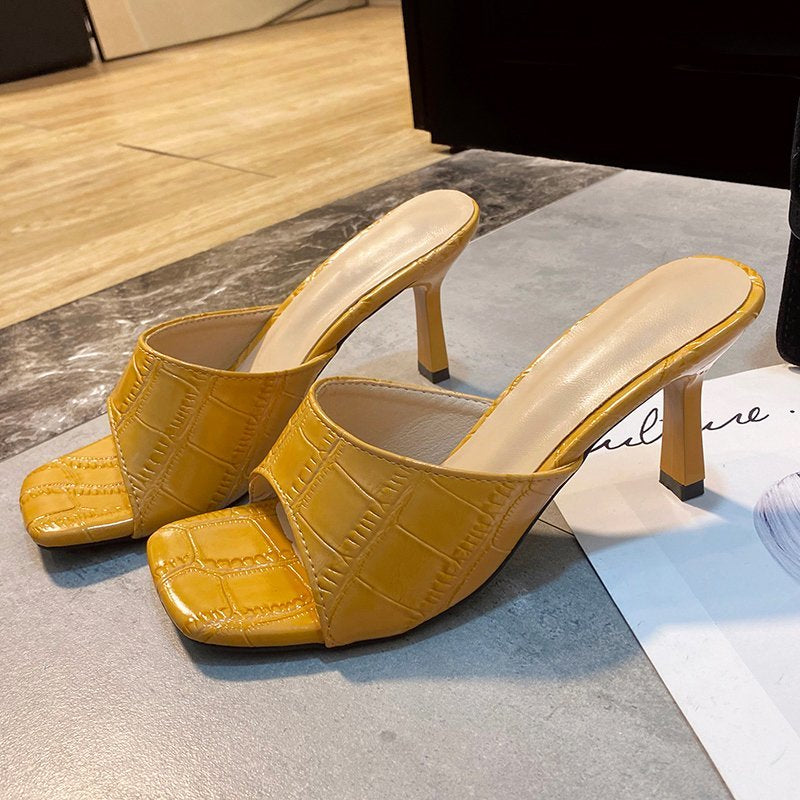 Women Elegant Square Sandal