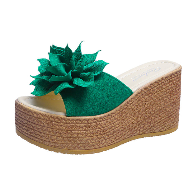 Beach Platform Women Wedge Slippers