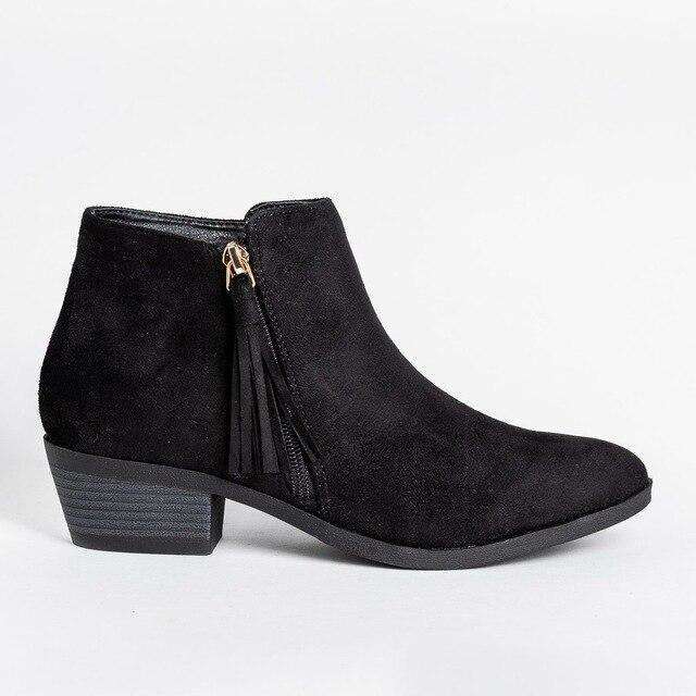 Women Autumn Zipper Ankle Boots