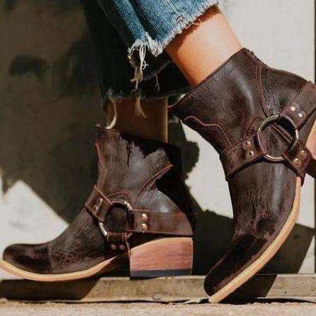 Cowgirl Buckle Down Boots