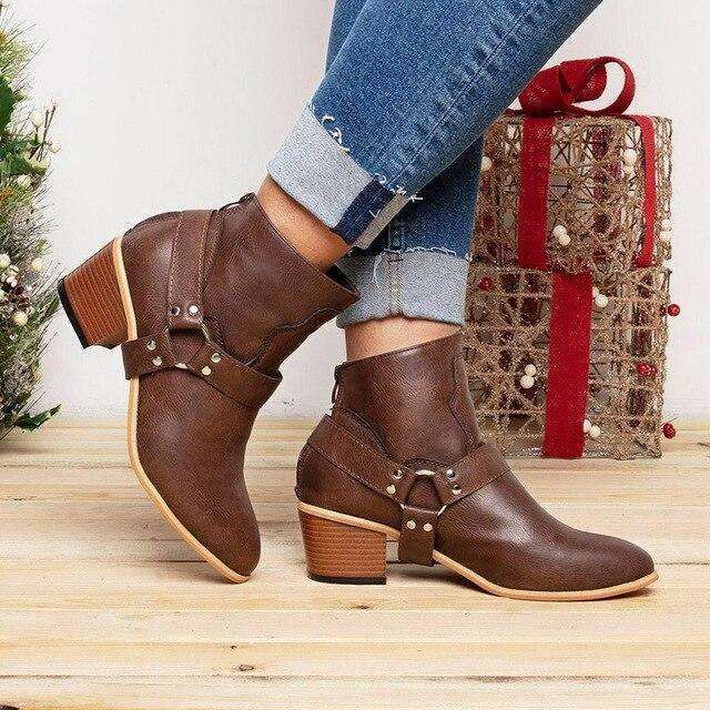 Cowgirl Buckle Down Boots