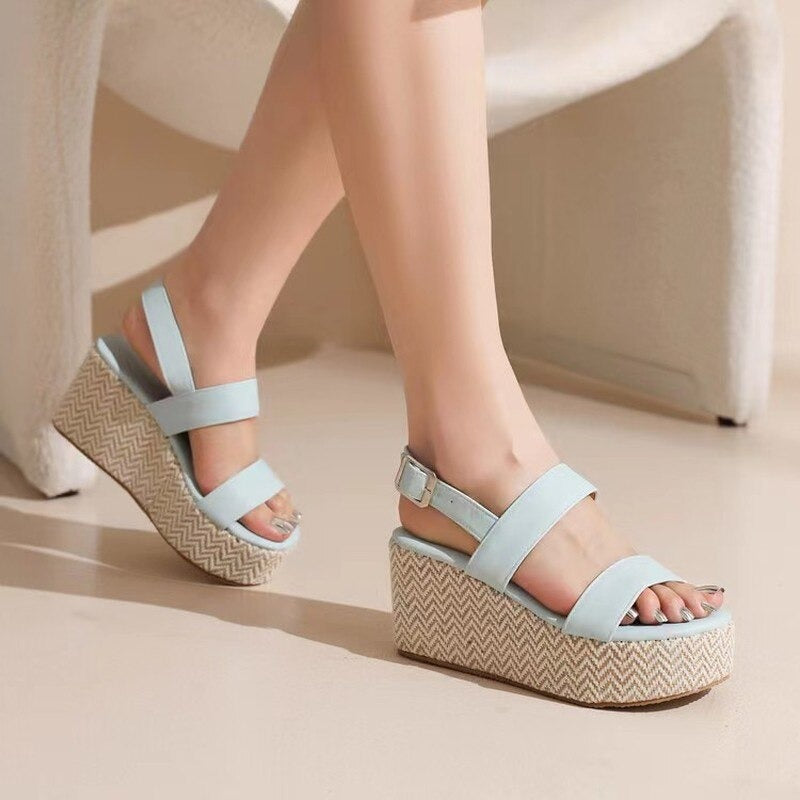 Women Casual Non-Slip Peep Toe Platform Shoes