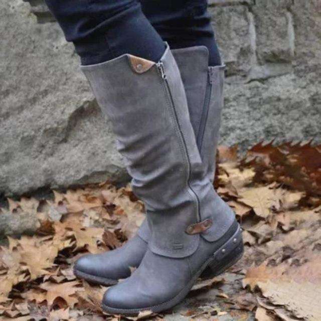 Winter Clog Buckle Boots