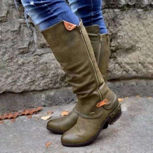 Winter Clog Buckle Boots